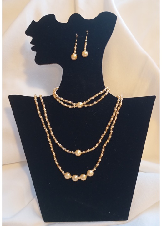 Set bijuterii perle tip Mallorca si margele Toho