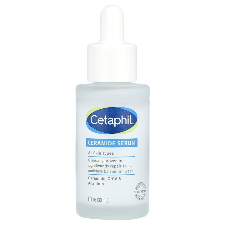 Serum ceramidic Cetaphil, 30 ml, bezzapach, pentru toate tipurile de piele, hipoalergenic