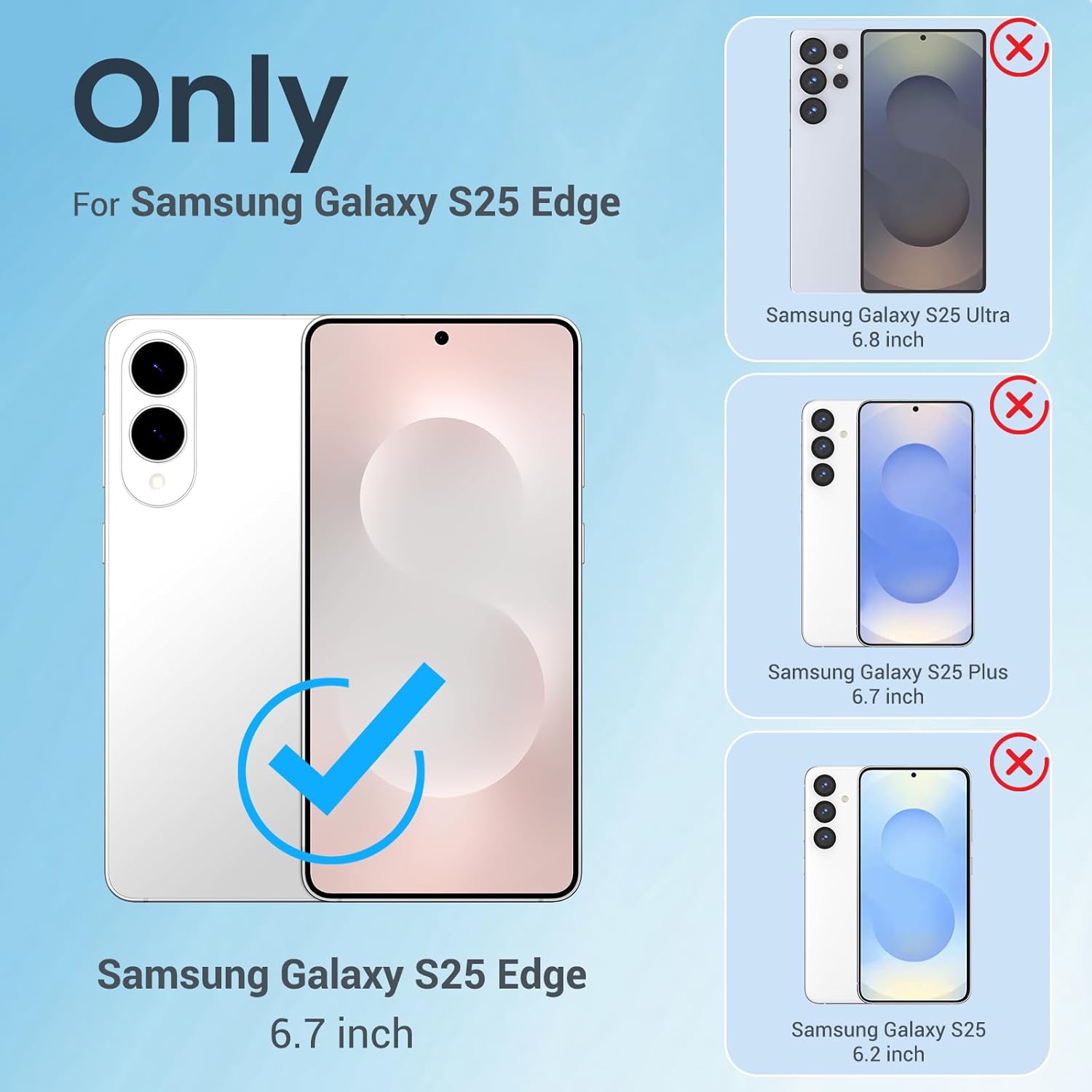 Husa telefon Samsung Galaxy S25 Edge, MDUG, transparenta, protectie militara, anti-alunecare