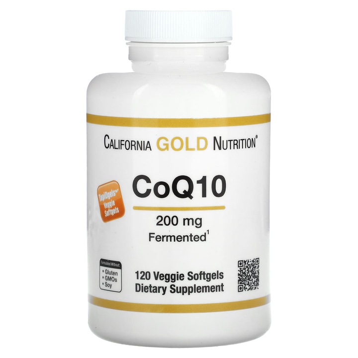 Supliment alimentar California Gold Nutrition, COQ10, 200 mg, 120 capsule