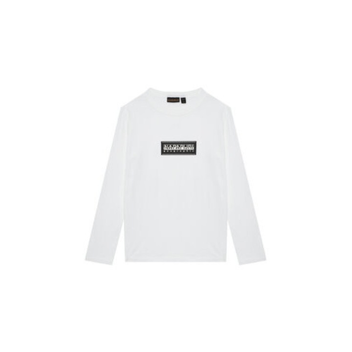 Napapijri fiú pulóver, NP0A4HYK0021, Pamut, Fehér, Fehér