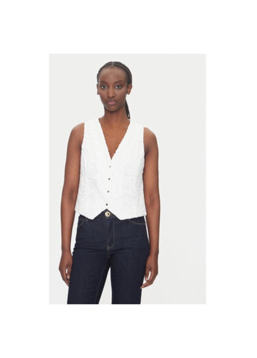 Vesta dama Morgan, 242-ONFLEU, Poliester, 34 EU, Alb