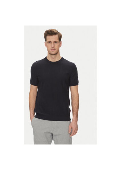 Joop Jeans ferfi pulover, 10019220 30045813, pamut, sotetkek, Tengerészkék