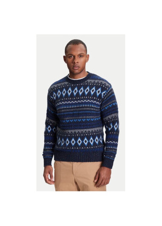 United Colors Of Benetton ferfi pulover, 1137K107V, gyapju/nejlon, zold, Kék