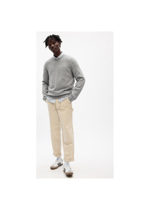 Ferfi pulover, Gap, 303617349, Ujrahasznositott polieszter/akril, Szurke, Szürke