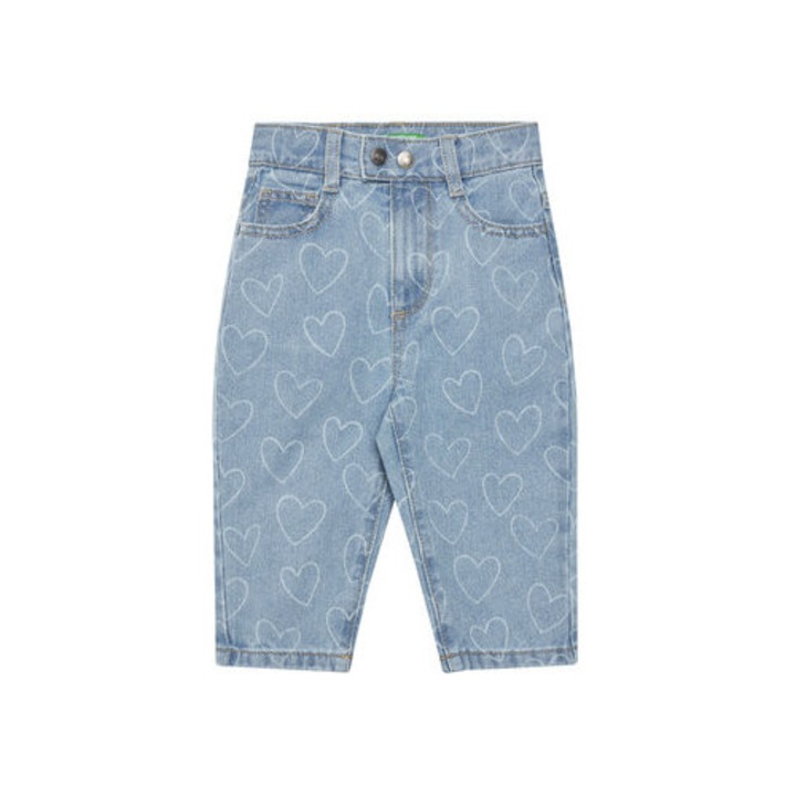 United Colors Of Benetton lanyka nadrag, 49DAGE02I, pamut, kek, Kék