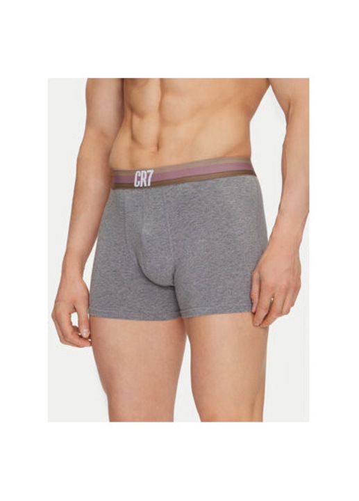 Set 3 boxeri barbati Cristiano Ronaldo Cr7, 300 8100 49, Bumbac/Elastan, Multicolor, Multicolor, S