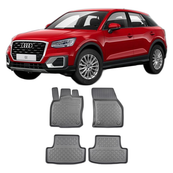 Set covorase auto tip tavita AUDI Q2, din 10.2016 - Prezent, Caroserie SUV, compatibile cu autoturismul AUDI Q2, ARISTAR