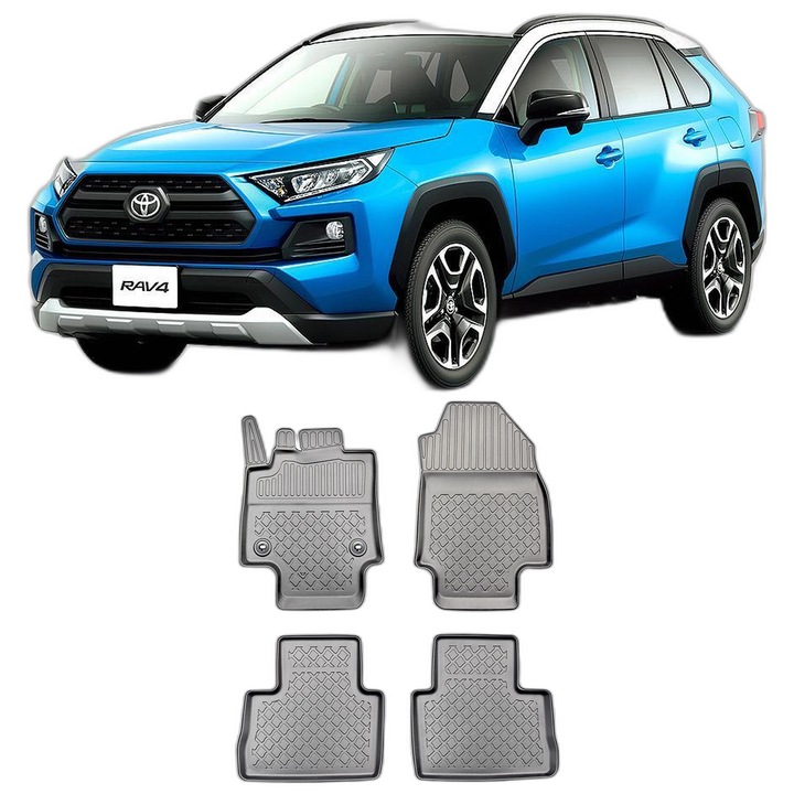 Set covorase auto tip tavita TOYOTA RAV4 V, din 01.2019 - Prezent, Caroserie SUV cutie MANUALA, compatibile cu autoturismul TOYOTA RAV4 V, ARISTAR