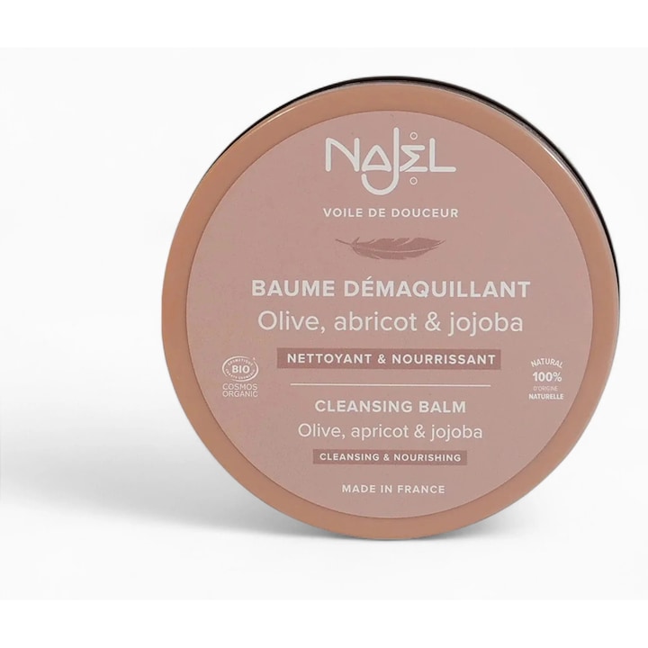 Balsam Demachiant Natural Bio fara Parfum, Ideal pentru Double Cleansing, 120g - NAJEL