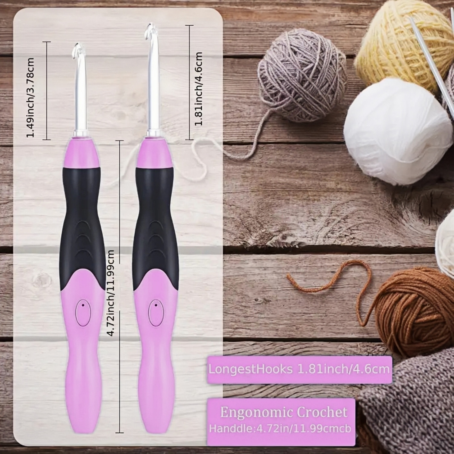 Set de crosetat, MOSMAOO®, 11 in 1, USB, Lampi LED, Pentru Incepatori ...