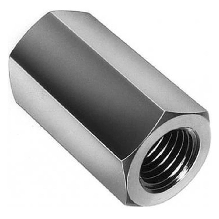 Piulite de cuplare hexagonale DIN6334, zincate, M12x35 mm - 100 bucati