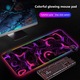 Подложка за мишка RGB, LED, модел с линии, неплъзгаща се гумена основа, подходяща за геймъри от мъжки и женски пол, 80×30×0.3см, цветна