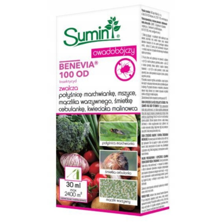 Insecticid Sumin Benevia 100Od, 30ml, lichid, combate afidele, tripsul legumelor