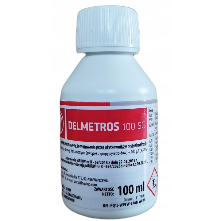 Insecticid, Innvigo, Deltametrina – 100 G/L (9, 53%), Forma Concentrat, Produs Insecticid, Actiune Contact Si Stomacal, 100 ml
