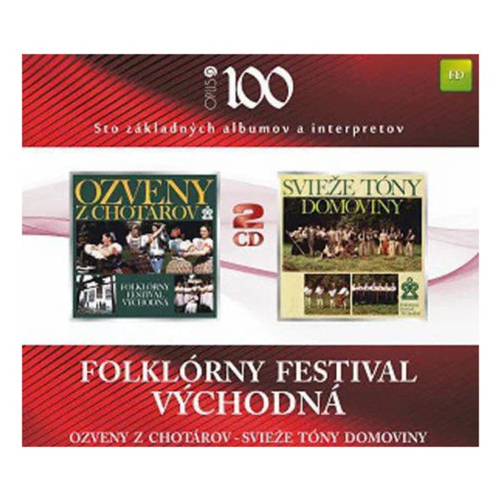 CD Folklór Fesztivál: Ozveny z Chotarov / Svieze tony domoviny, 2CD, klasszikus zene, műanyag