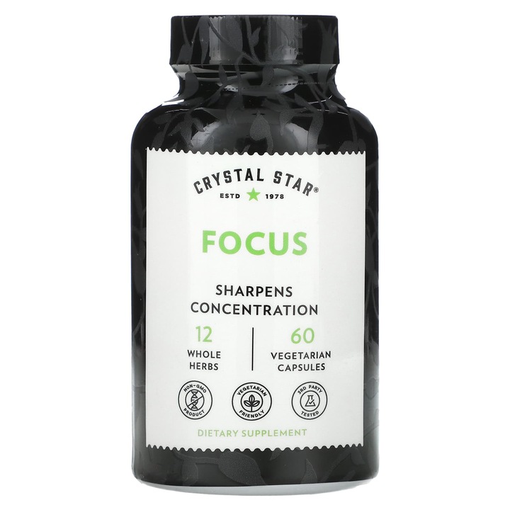 Supliment alimentar, Crystal Star, Focus, 60 capsule vegetale