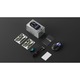 GravaStar Mercury X Pro 8KHz безжична геймърска мишка, 49g, 8K адаптер, PAW 3950 32 000 DPI сензор, 8000 Hz честота на запитване, Galaxy Black