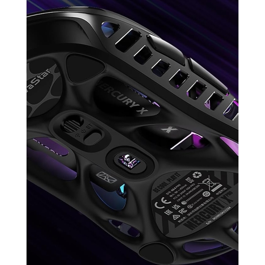 GravaStar Mercury X Pro 8KHz безжична геймърска мишка, 49g, 8K