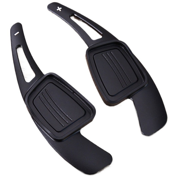 Set 2 padele volan, negru, ergonomice, pentru Audi A3 / pentru S3 facelift pentru A5 pentru S5 2017 pentru A4 pentru B9 pentru Q7 2016-2017 pentruTT, Usoare pentru o potrivire perfecta, material rezistent la impact