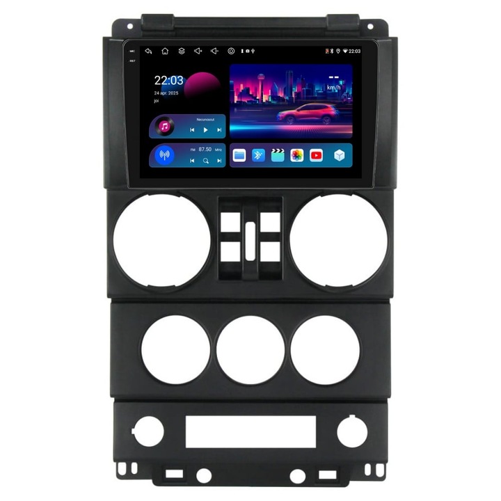 Navigatie PilotOn Jeep Wrangler Rubicon 2008-2010 9 inch 4GB 64GB 8 CORE