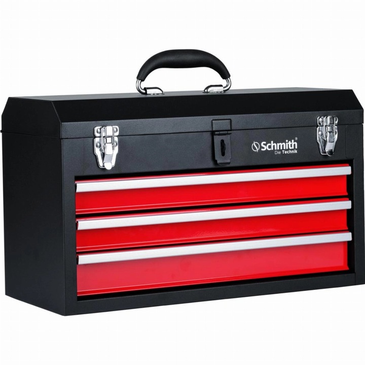 Cutie de scule metalica Schmith cu 3 sertare
