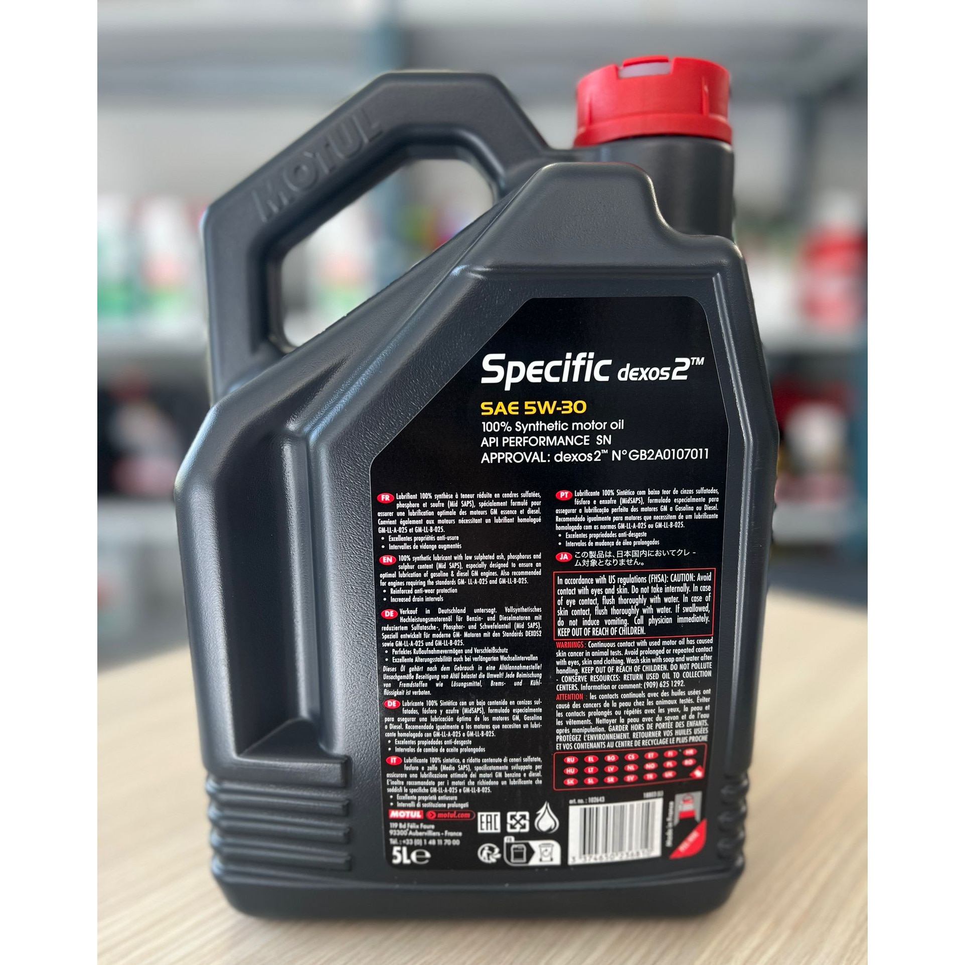 Ulei de motor Motul Specific DEXOS 2 5W30, 100% sintetic, 5L