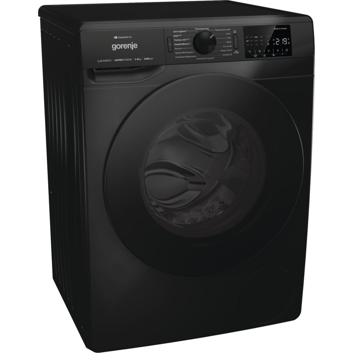 Masina de spalat rufe Gorenje WPNEI84A1DTSB, 8 kg, 1400 U