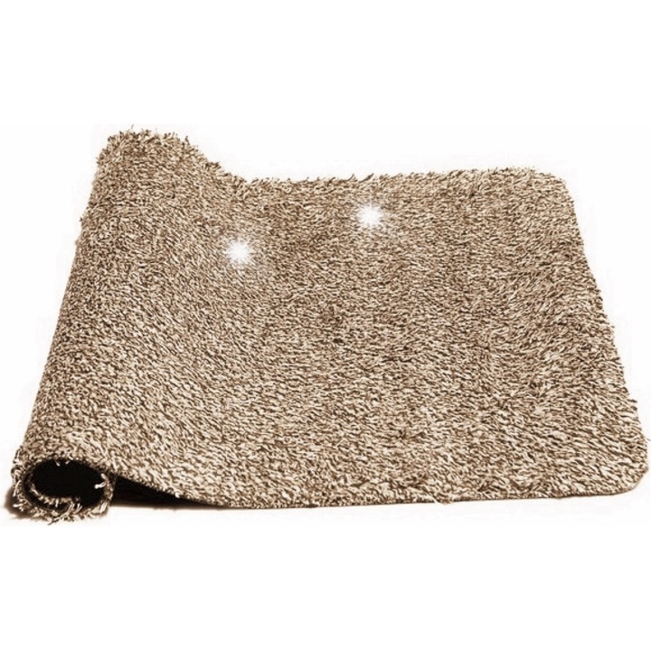 Nedvszívó bejárati szőnyeg, csúszásgátló, bézs, 70x46cm