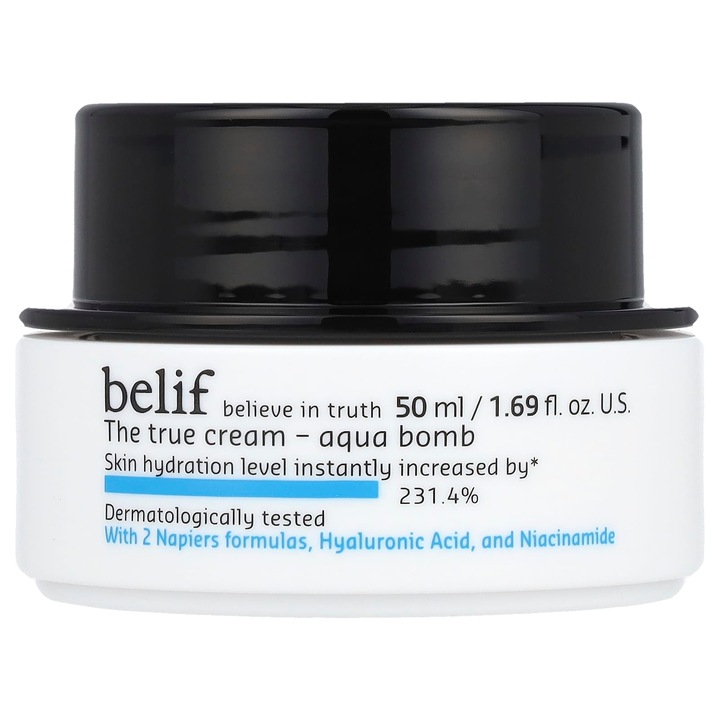 Крем за лице, Belif, The True Cream Aqua Bomb, 50 мл, хиалуронат, ниацинамид