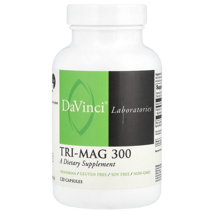 Supliment alimentar, DaVinci Laboratories, Tri-Mag 300, 120 capsule