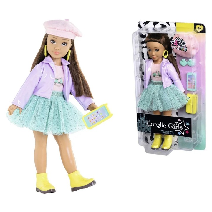Luna Doll Milánói Divathét Corolle szett, 28 cm