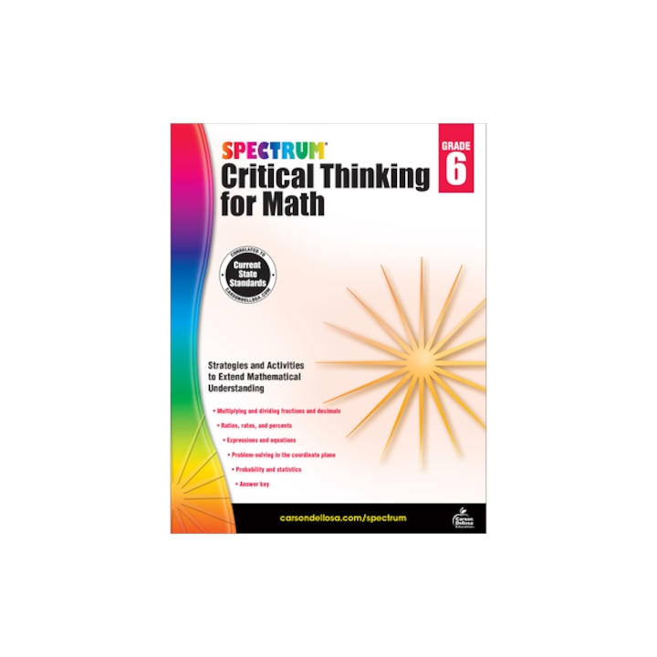Spectrum Critical Thinking for Math, Grade 6, Spectrum