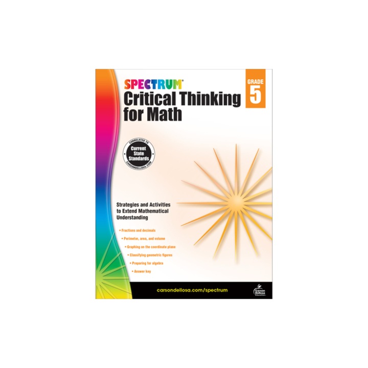 Spectrum Critical Thinking for Math, Grade 5, Spectrum