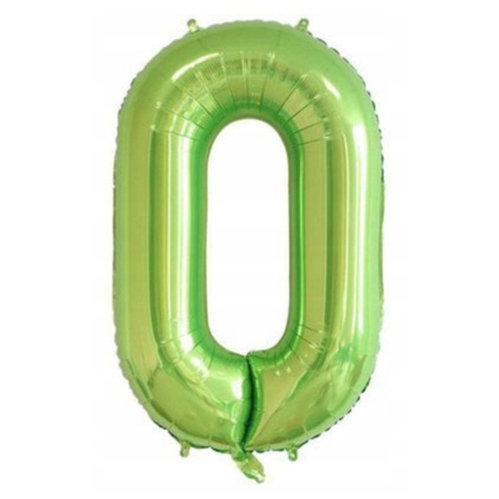 Fólia lufi, márkajelzés nélküli, 0-ás számú, nagy, 100 cm, héliummal vagy levegővel tölthető, születésnapokra tökéletes, kiváló minőségű, zöld, szett nélkül, fólia, különféle alkalmakra tökéletes, kiegészítő, dekorációnak