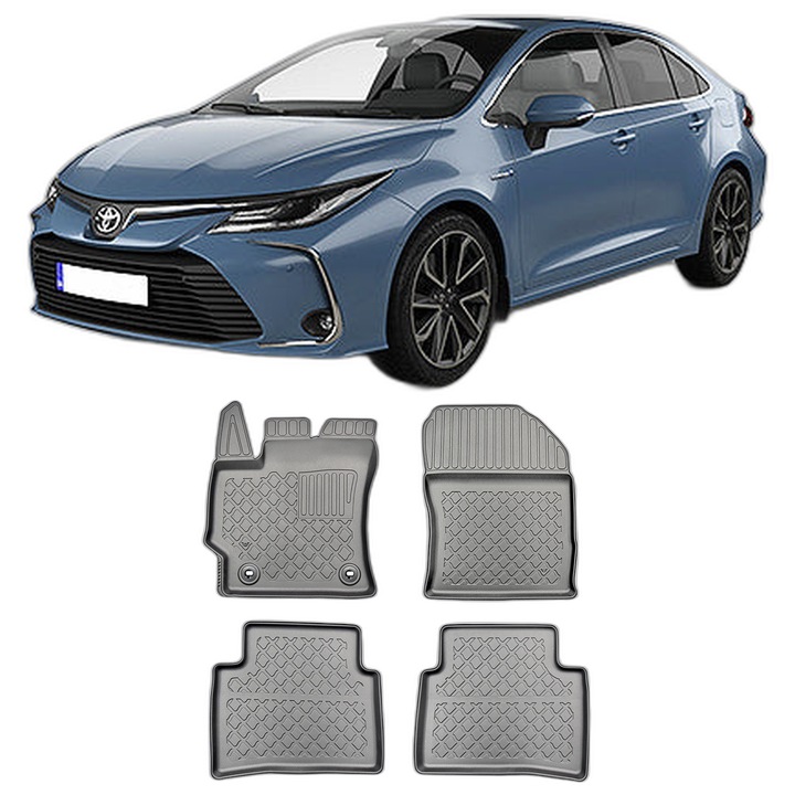 Set covorase auto tip tavita TOYOTA COROLLA HYBRID, din 2019 - Prezent, Caroserie SEDAN, compatibile cu autoturismul TOYOTA COROLLA HYBRID, ARISTAR