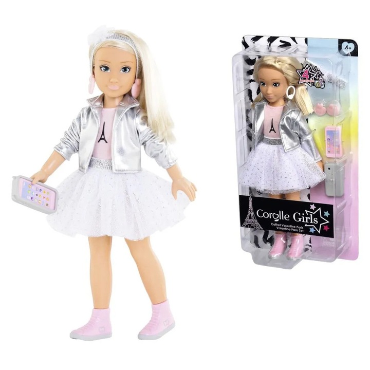 Valentin-napi párizsi divathét szett Corolle Girls baba, 28 cm