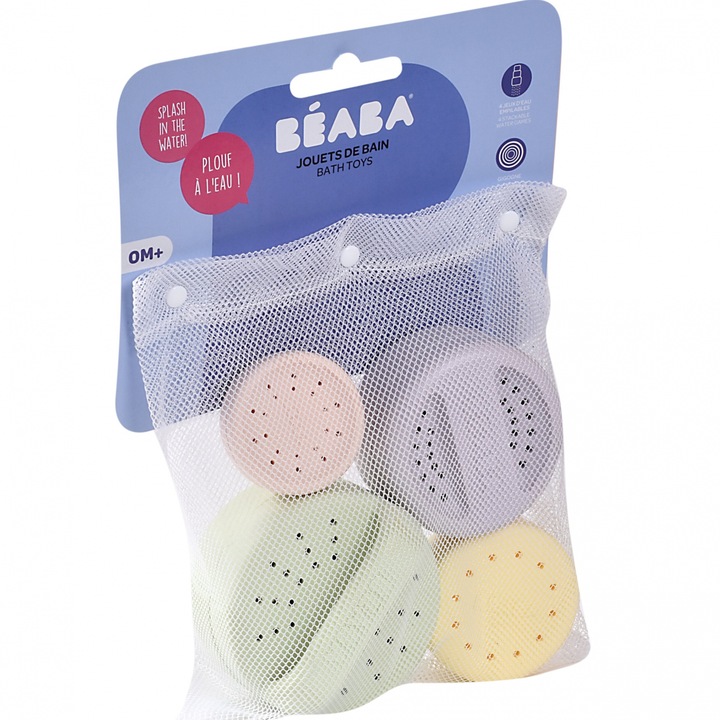 4 darabos Beaba szilikon fürdőjáték készlet