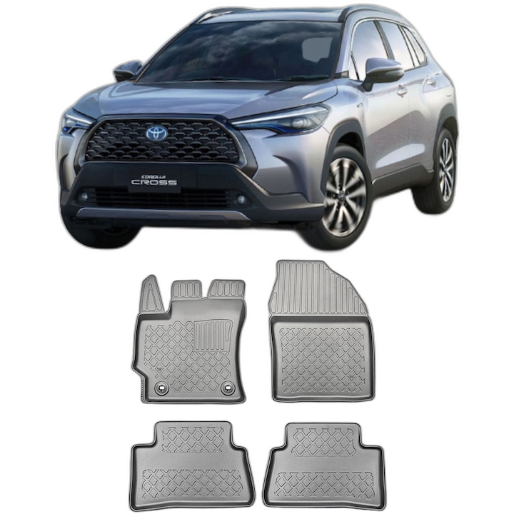 Set covorase auto tip tavita TOYOTA COROLLA CROSS HYBRID, din 11.2022 - Prezent, Caroserie SUV, compatibile cu autoturismul TOYOTA COROLLA CROSS HYBRID, ARISTAR