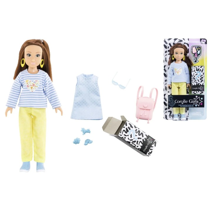 Zoe Bevásárlóbaba Corolle Lányoknak Szett, 28 cm
