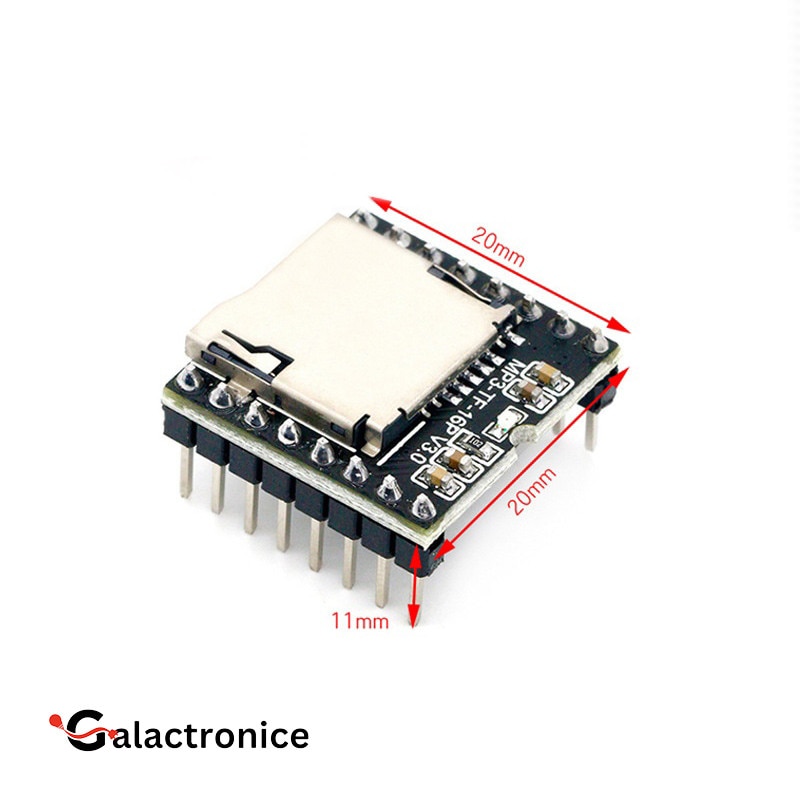 Modul MP3 Player Mini DFPlayer cu card TF, compatibil Arduino - eMAG.ro