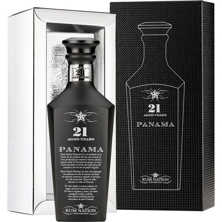 Rum Nation Panama 21 éves 43%-os 0, 7 liter
