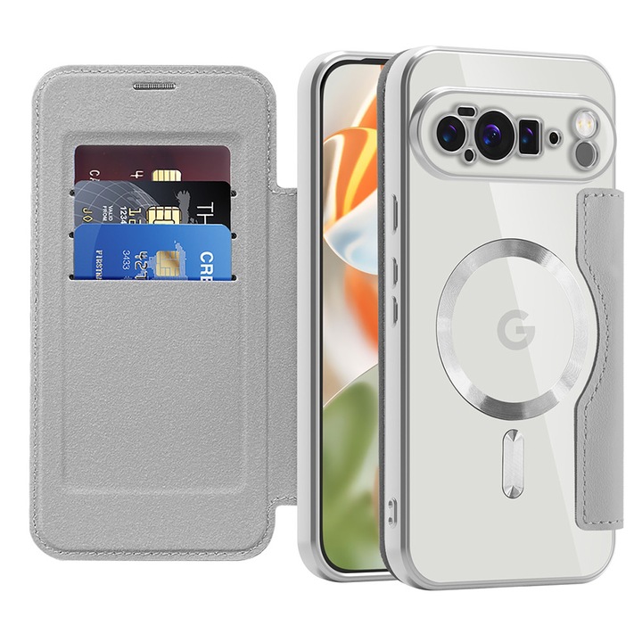 Husa pentru Google Pixel 10 Pro XL - Techsuit SmartMag Book Case - Gray