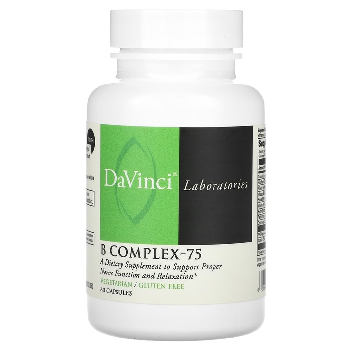 Supliment alimentar B Complex-75, DaVinci Laboratories, 60 capsule