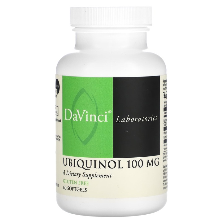 Supliment alimentar Ubiquinol DaVinci Laboratories, 100 mg, 60 capsule moi