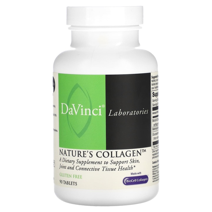Supliment alimentar Nature's Collagen, DaVinci Laboratories, 90 tablete