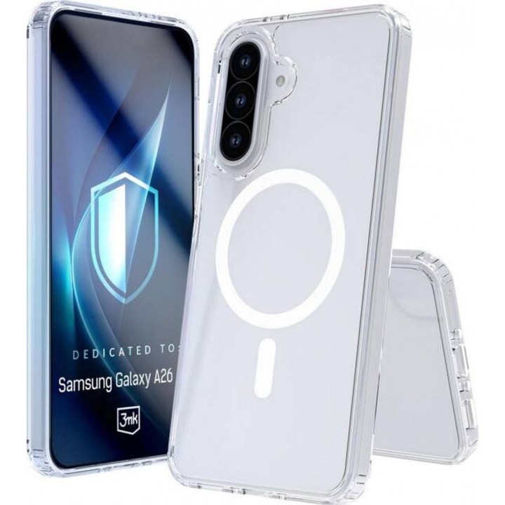 Прозрачен кейс 3MK Armor MagSafe TPU за Samsung Galaxy A26 5G