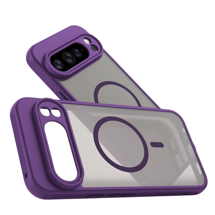 Husa de Protectie IcyAura compatibila cu Google Pixel 10 Pro XL, Rezistenta la Socuri, Ultra Safe Camera Protection, Functie MagSafe, Mov