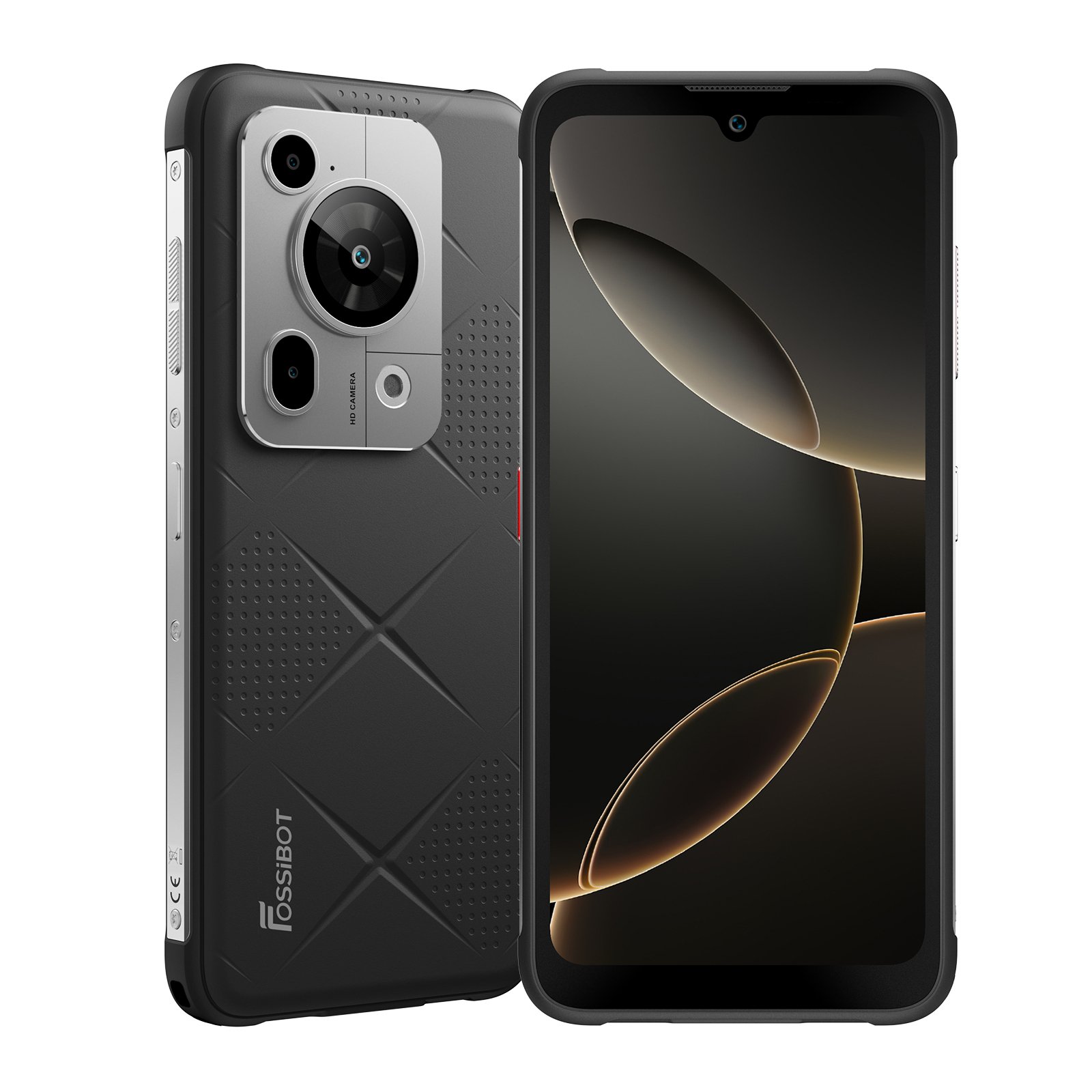 Telefon mobil FOSSiBOT F112 Pro 5G, Negru, 6.88” HD+ IPS, 24GB RAM(8GB+16GB extensibili), 256GB ROM, Android 14, Incarcare inversa, 50MP+16MP, 18W, Dual SIM Hybrid
