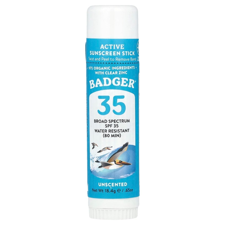 Crema de protectie solara Badger, SPF 35, fara parfum, 18,4 g